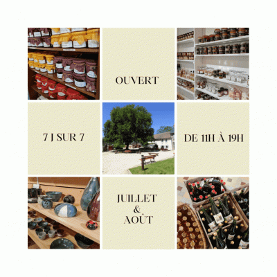 Horaires Juillet et août