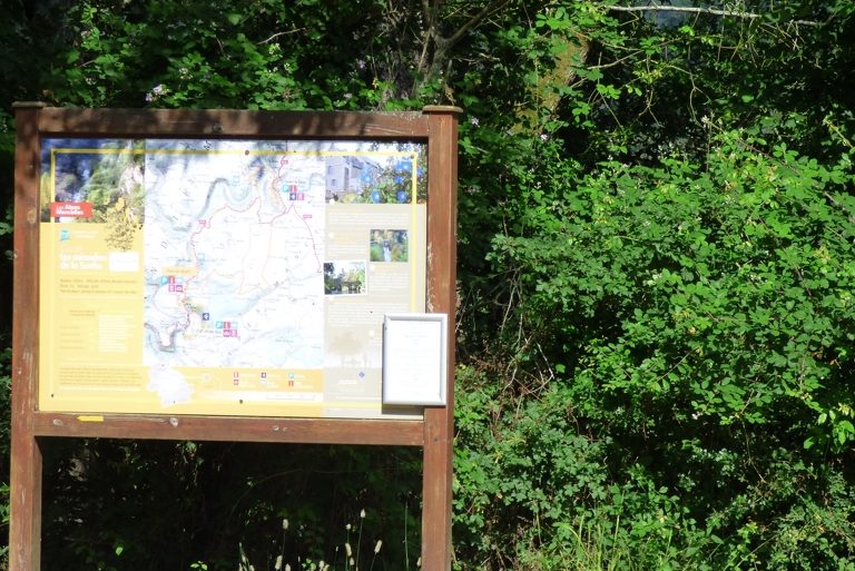 panneau de randonnée